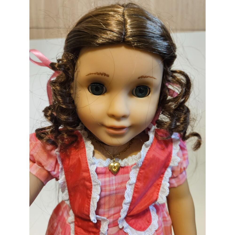 Marie Grace American Girl Doll 18” Retired Meet Outfit Accessories Dress Fan Hat - Picture 3 of 6